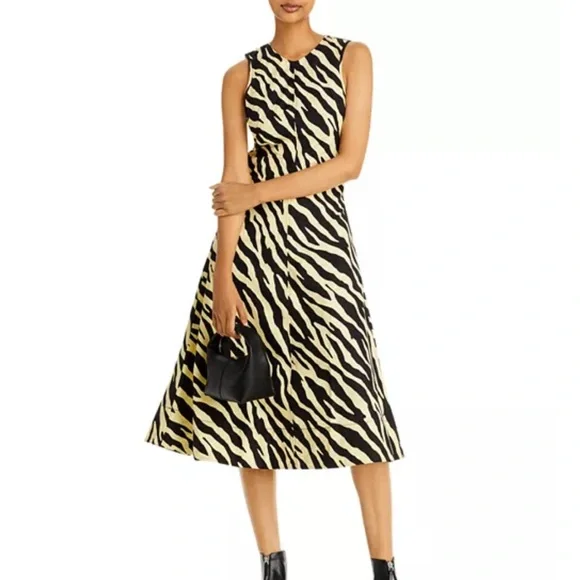 NWT Proenza Schouler White Label Zebra
Print Midi Dress 10 - Picture 1 of 6
